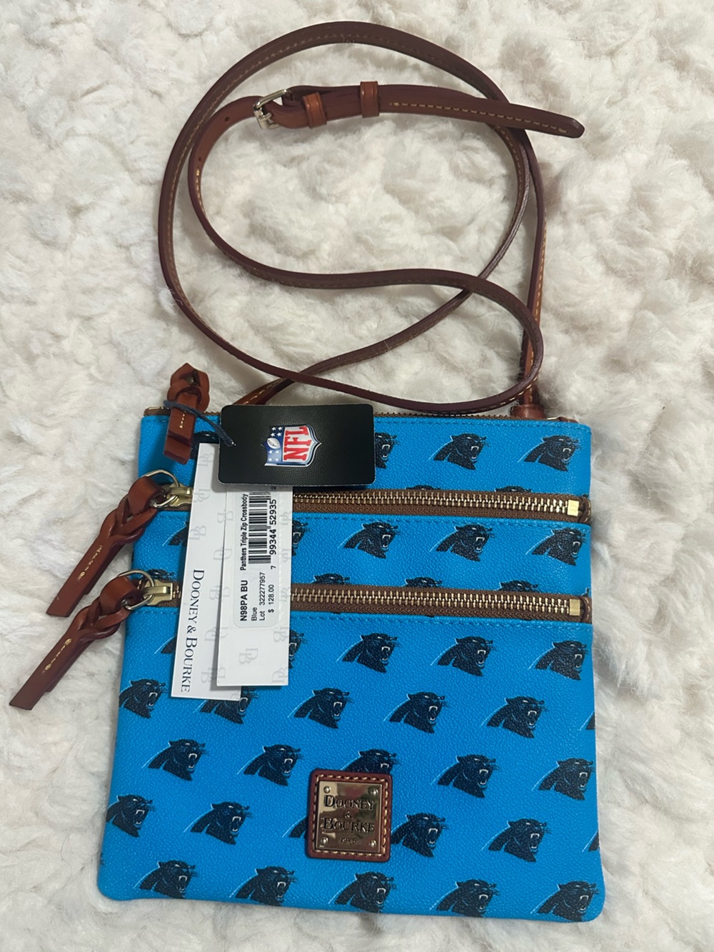 Dooney & Bourke Carolina Panthers Triple Zip Crossbody